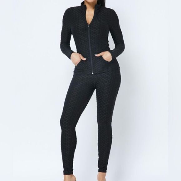 Black two piece honeycomb active set - Picture 6 of 9